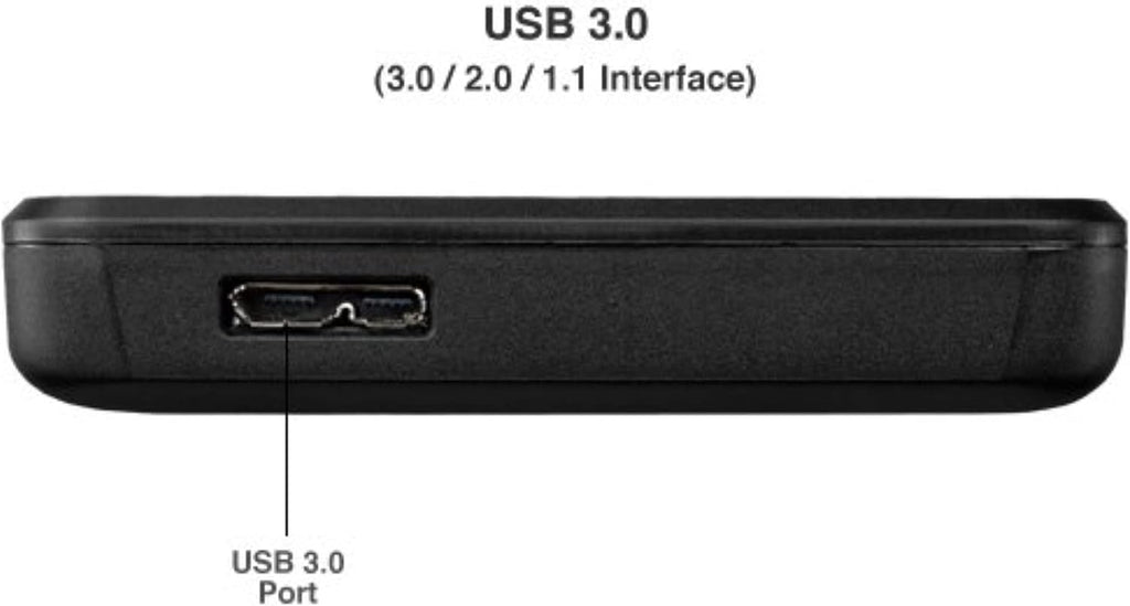 USB 3.0 External Hard Drive Enclosure for 2.5" SATA HDD & SSD