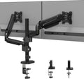 Dual Monitor Desk Mount with Gas Spring Arms for 13–32" Screens