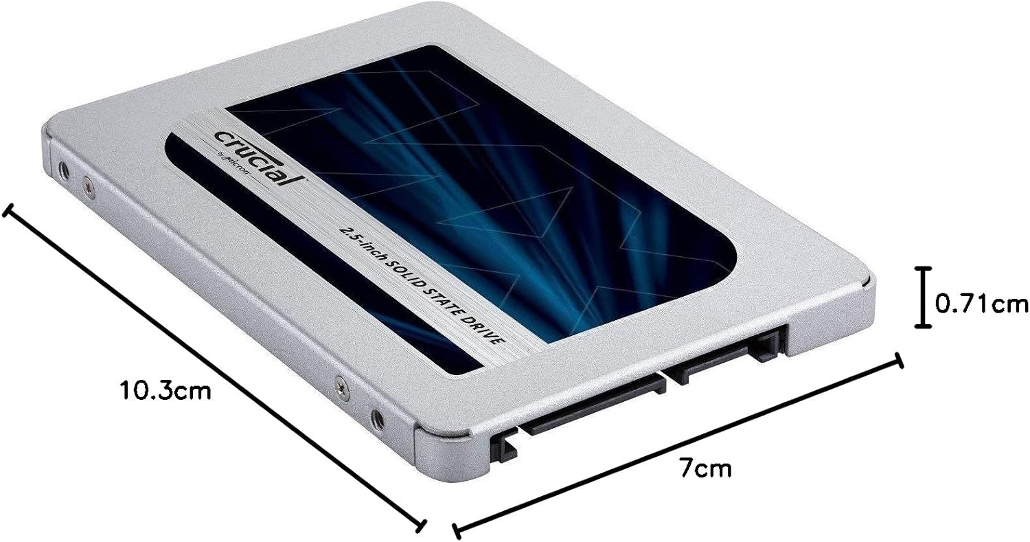 Crucial MX500 250GB 3D NAND SATA 2.5" Internal SSD – Up to 560MB/s