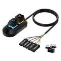 Desktop PC External Power Button with RGB & Reset Switch
