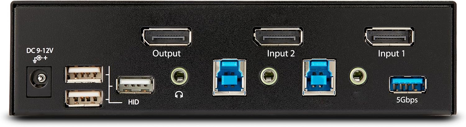 StarTech 2-Port DisplayPort KVM Switch – 8K 60Hz / 4K 144Hz