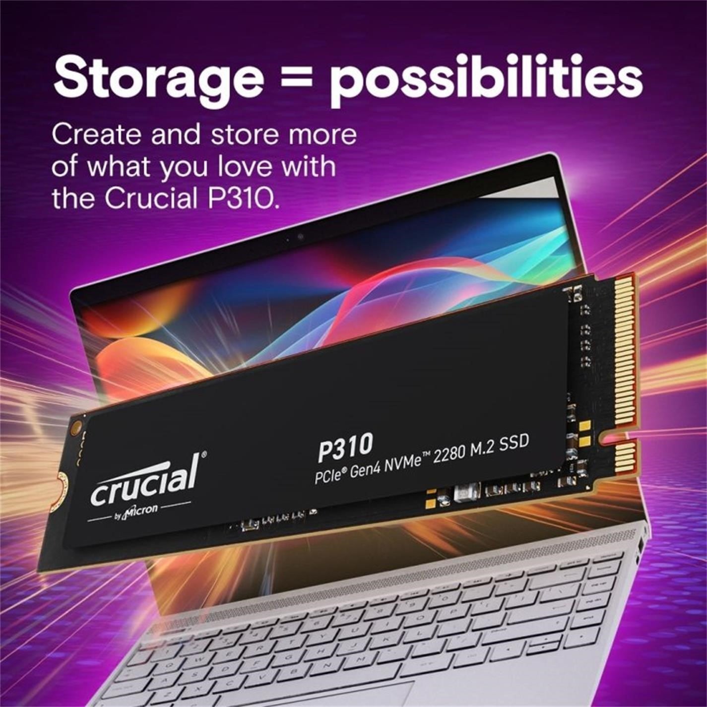 Crucial P310 2TB PCIe Gen4 NVMe M.2 SSD