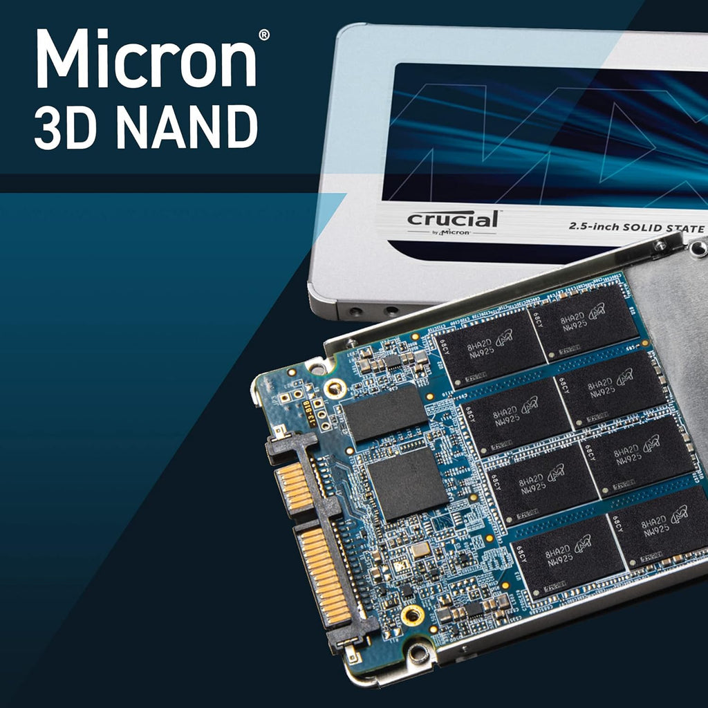 Crucial MX500 250GB 3D NAND SATA 2.5" Internal SSD – Up to 560MB/s