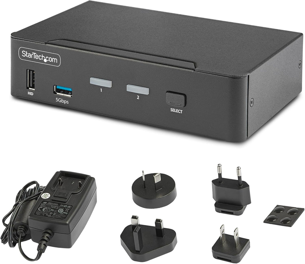 StarTech 2-Port DisplayPort KVM Switch – 8K 60Hz / 4K 144Hz