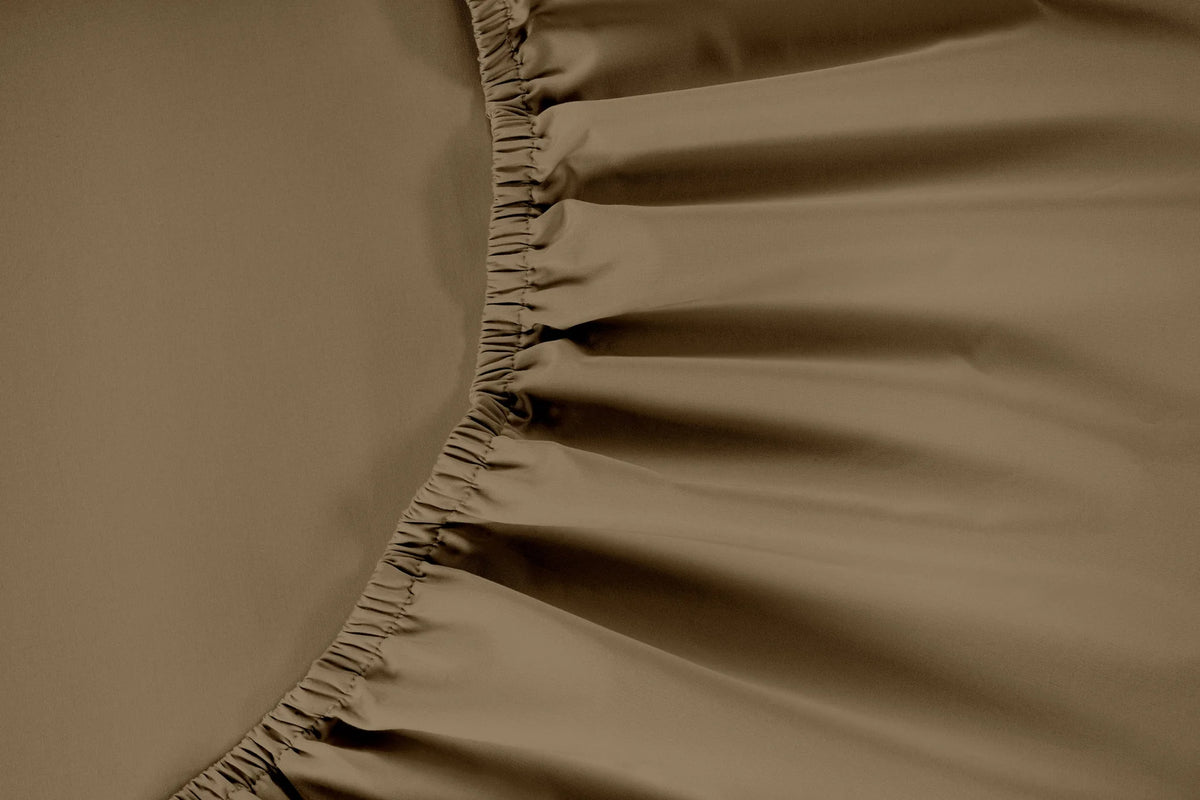 Egyptian Giza Fitted Sheet - Latte