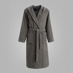 Ashford Hooded Bathrobe - Dark Grey