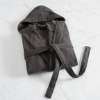 Ashford Hooded Bathrobe - Dark Grey