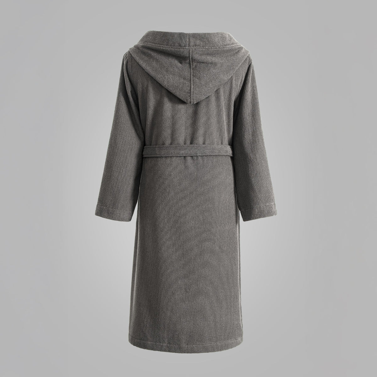Ashford Hooded Bathrobe - Dark Grey