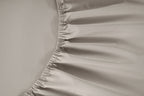 Duke of Bliss LUXE Bedding Set - Simply Taupe with White Accent