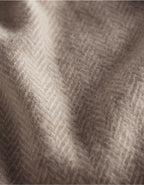 Luxury Wool Cashmere Herringbone Throw