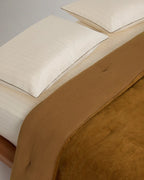 Cotton Chenille Bedspread – Ochre