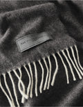 Pure Cashmere Throw - Charcoal