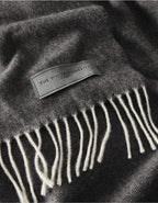 Pure Cashmere Throw - Charcoal
