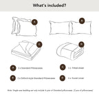 Egyptian Cotton Benedict Bedding Set - White and Gold