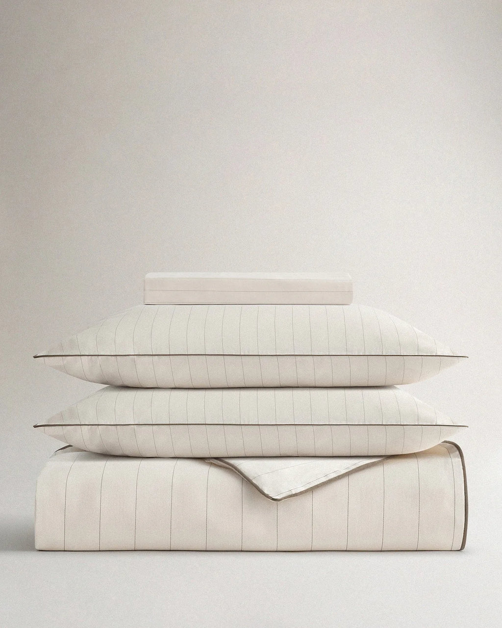 Soft & Smooth Cotton Duvet Set – Buttermilk Stripe