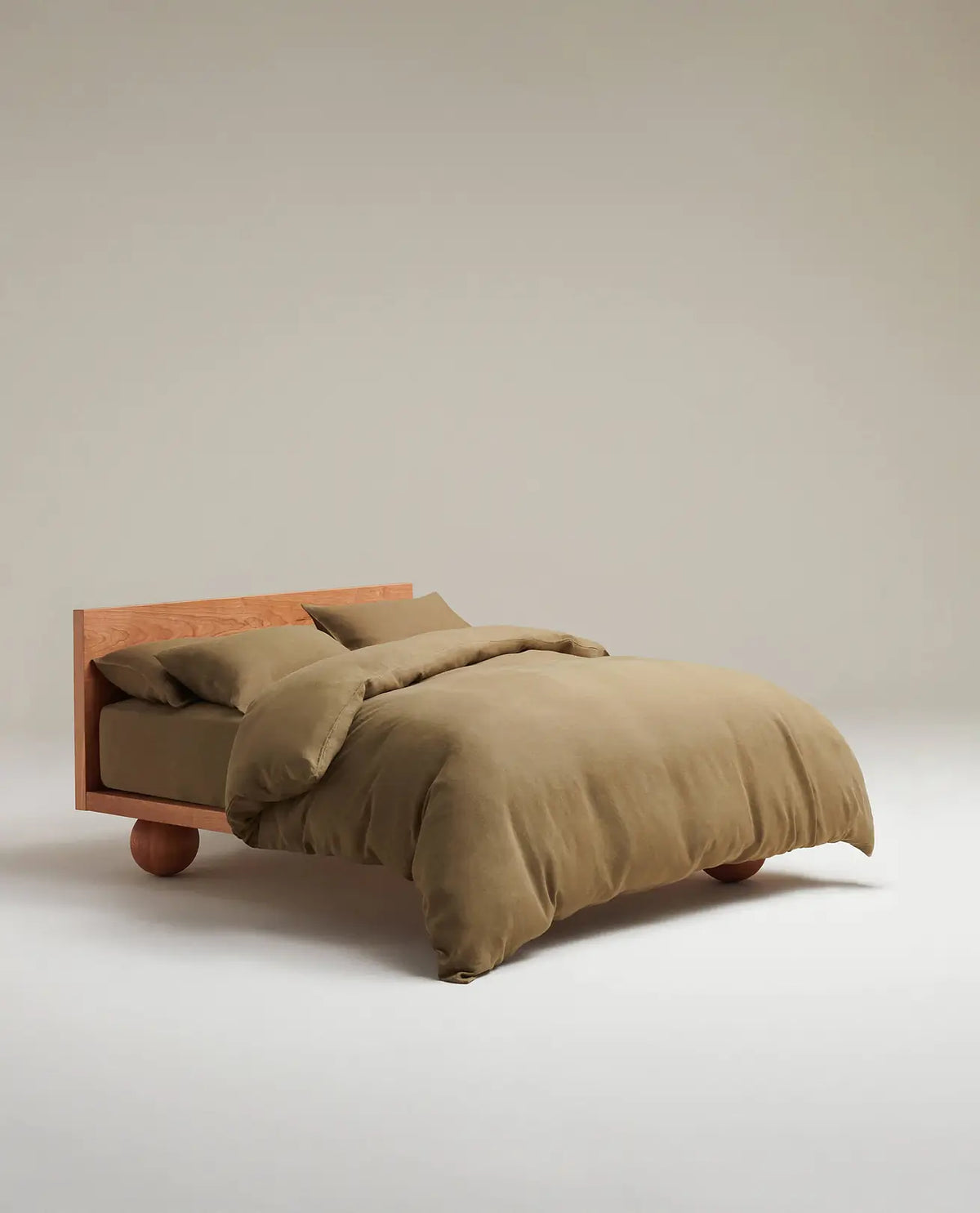 Relaxed & Refined Linen Duvet Cover – Olive