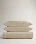 Relaxed & Refined Linen Duvet Set – Natural