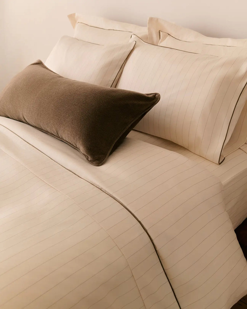 Soft & Smooth Cotton Duvet Set – Buttermilk Stripe