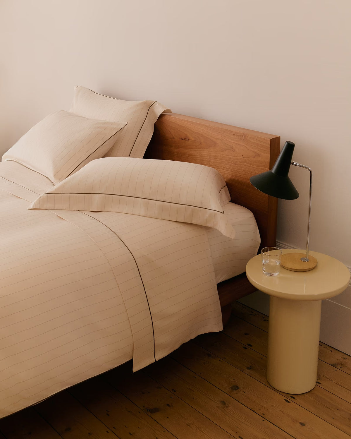 Soft & Smooth Cotton Duvet Set – Buttermilk Stripe